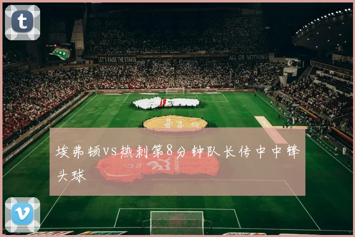 埃弗顿vs热刺第8分钟队长传中中锋头球